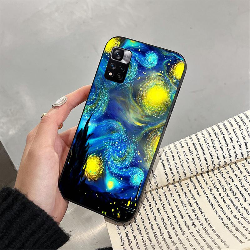 Чехол для телефона «Звездная ночь» Ван Гога для Xiaomi Redmi note 13 12 11 10 Pro 12S 11S 10S Redmi 10 13C 9C Funda