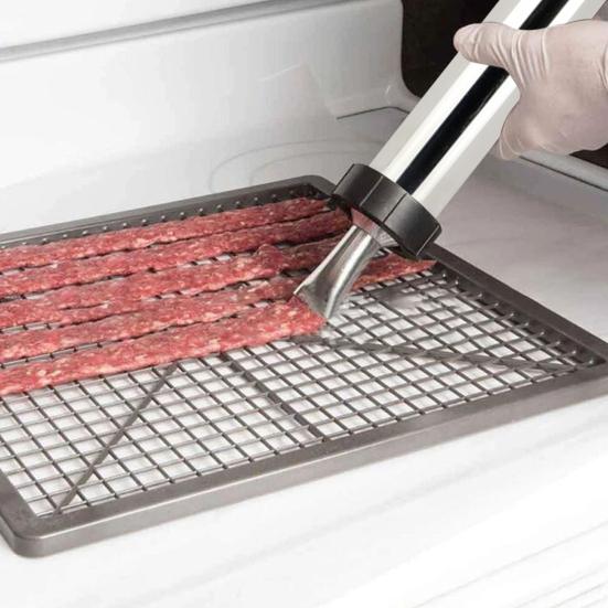 Комплект для изготовления сосисок из нержавеющей стали, профессиональный аппарат для вяленого мяса, для фарша, большой емкости, с толкателем для мяса, щетками, машина для изготовления сосисок