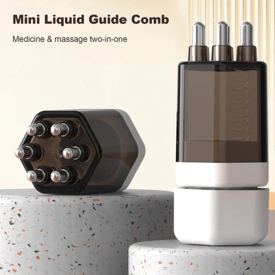 Yousheng Портативная расческа-аппликатор для кожи головы для роста волос, ухода за волосами и нанесения эфирного масла, съемная и моющаяся массажная щетка для кожи головы