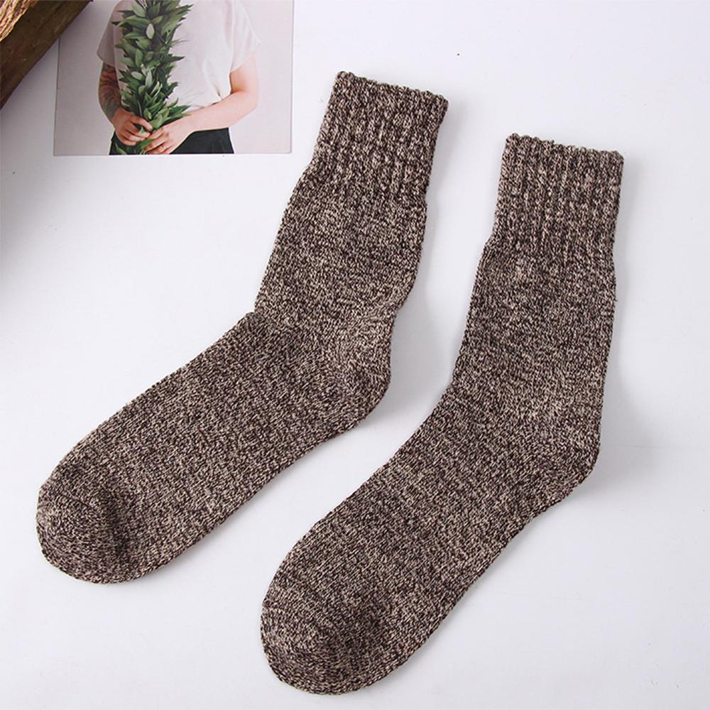 Мужские Высококачественные Осенние Повседневные Деловые Теплые Носки Утолщенные Шерстяные Носки Мужские Носки