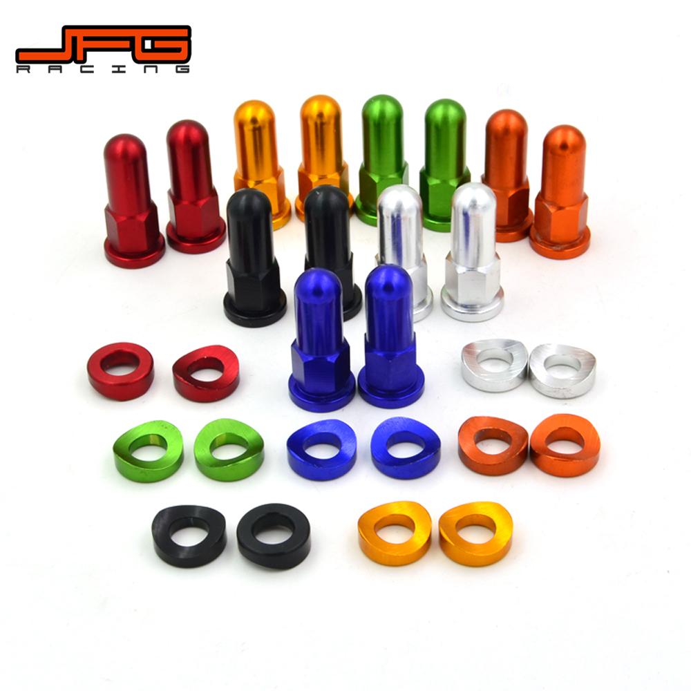 Motorcycle Rim Lock Nuts And Washers Security Bolts Valve Cap For KTM EXC SX XC XCF XCW XCFW 125 150 250 350 HONDA YAMAHA JFG