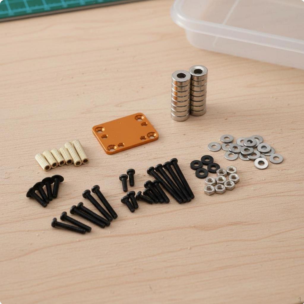 1/28 Scale Car Body Mounting Kit Lightweight Invisible Construction Adjustable RC
