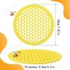 Floating Bee Island-Bee Waterer Round Bee Insect Drinking Tray Acrylic Beekeeping Setups Luring insectss Waterer Catcher Cups