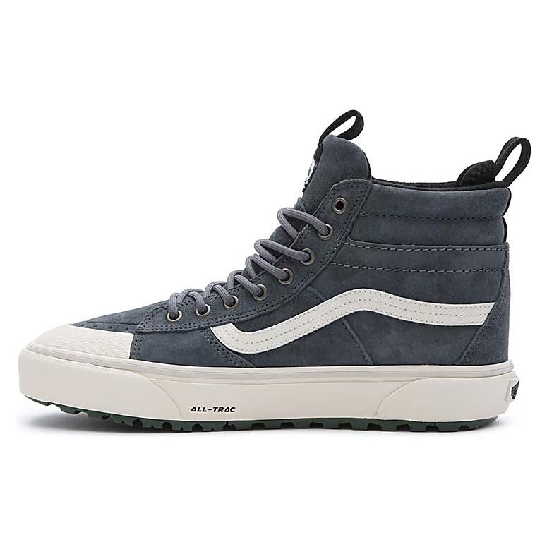 Vans Sk8 Hi Mte-2 Laced Comfortable Versatile High-Top Skate Shoes Unisex Skate Shoes Blue White VN0007NKG0Z