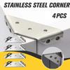 4шт угловой кронштейн из нержавеющей стали угловые скобы полки фиксатор мебели угловой код опорный кронштейн защитное оборудование