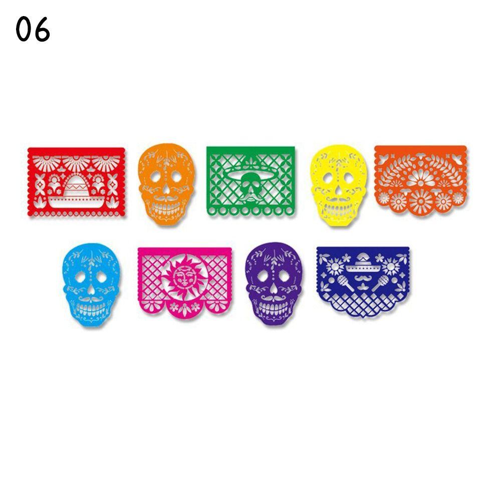 Украшения Мая Праздничная Вечеринка День Мертвых Мексиканская Вечеринка Баннер Баннер Пластиковый Фиеста