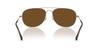 Солнцезащитные очки 0RB3735 BAIN BRIDGE GUNMETAL POLAR BROWN 57 мм Поляризационные Ray-Ban (коричневый)