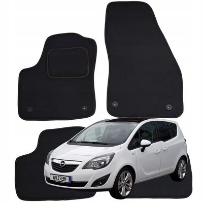 Dywaniki Welurowe Opel Meriva B 2010-2017r. Maty Do Auta Wycieraczki B