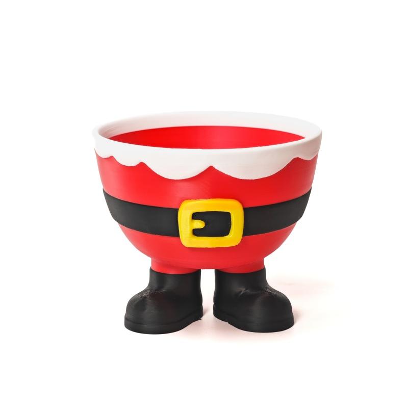 3D-печатная миска Санта-Клауса для конфет, фруктов, закусок, рождественские украшения, подарок, смола, искусство, домашний декор, уникальный декор для дома, искусство