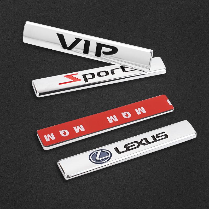 Car Emblem Leaf Metal Stickers Auto Decoration For Lexus F SPORT ES RX NX LS UX LM LX GX LC RZ IS CT GS RC HS SC TX LBX IS300
