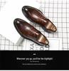 Мужские кожаные ботинки большого размера 2025 года - Осенний стиль Business Casual, Размер 37