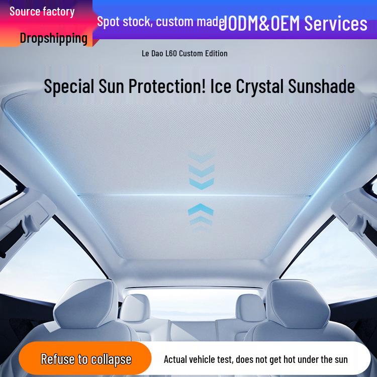 Le Dao L60 Silicone Static-Adhesion Sunroof Sunshade Curtain for Heat Insulation and UV Protection