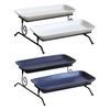 2 Layer Serving Platter Cupcake Stand Appetizer Tray Dessert Tray for Buffet