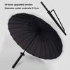 Simple Samurai Umbrella with Long Handle Japanese Umbrella Katana Chinese Household Straight Rod Umbrellas Windproof Rain Gear