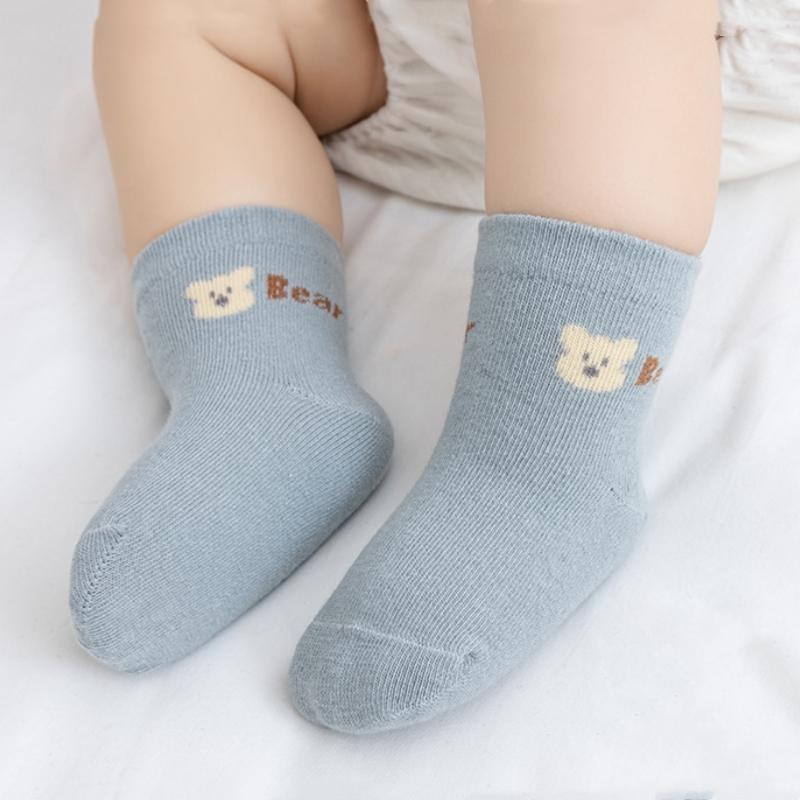 Милые детские хлопковые носки весна-осень дышащие детские носки средней длины обувь для новорожденных детская одежда аксессуары носки для малышей
