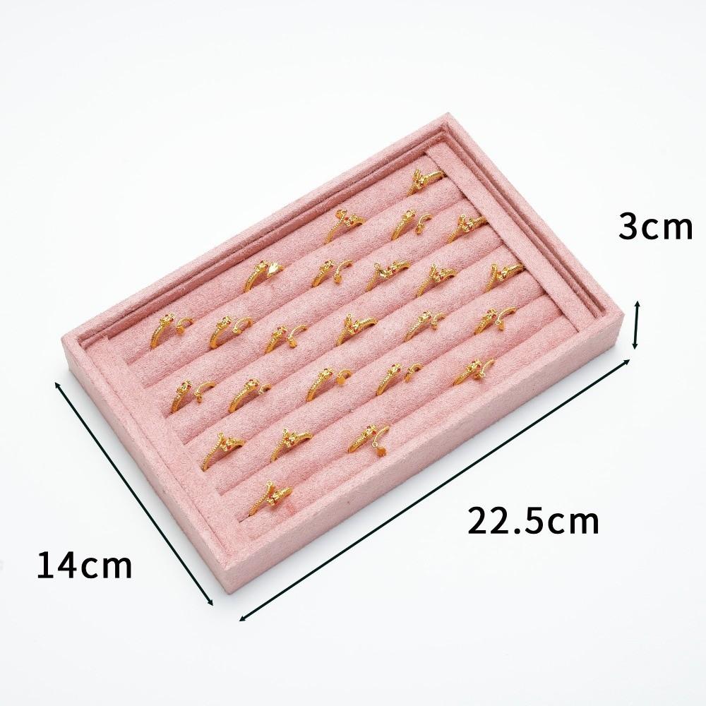 10 Slots Ring Holder Velvet Surface Jewelry Stand New Jewelry Display Tray Retail Showcase