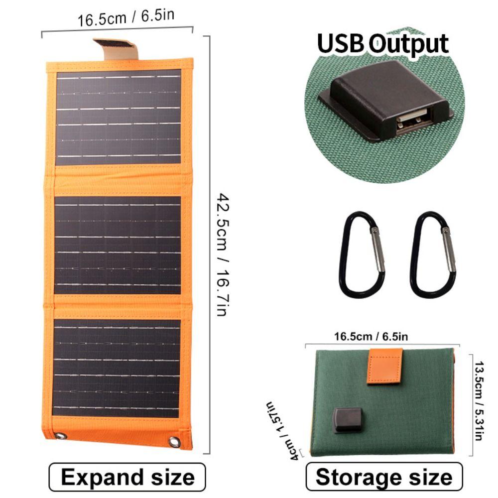 Flexible Design Foldable Solar Panel USB Port Portable Solar Charger Emergency Power