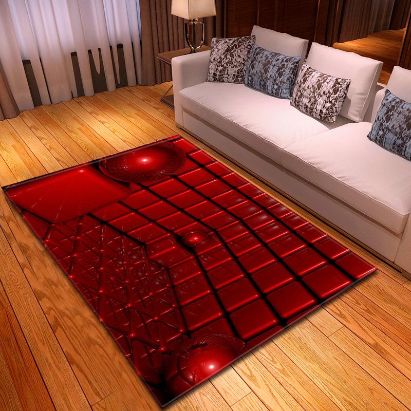 Креативный 3D ковер из Лего для гостиной, спальни, столовой, напольный коврик, размеры