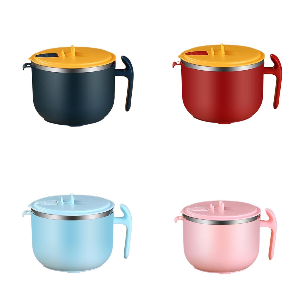 Миска для лапши быстрого приготовления Кухонная миска для рамэна из нержавеющей стали