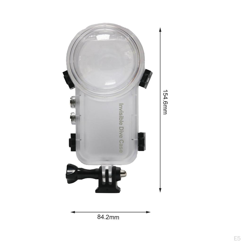 Чехол для дайвинга X3, профессиональный защитный бокс для видеокамеры с обзором на 360°, водонепроницаемый чехол
