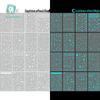 Сине-зеленые светящиеся новогодние наклейки для ногтей с узорами из белого кружева и бабочек