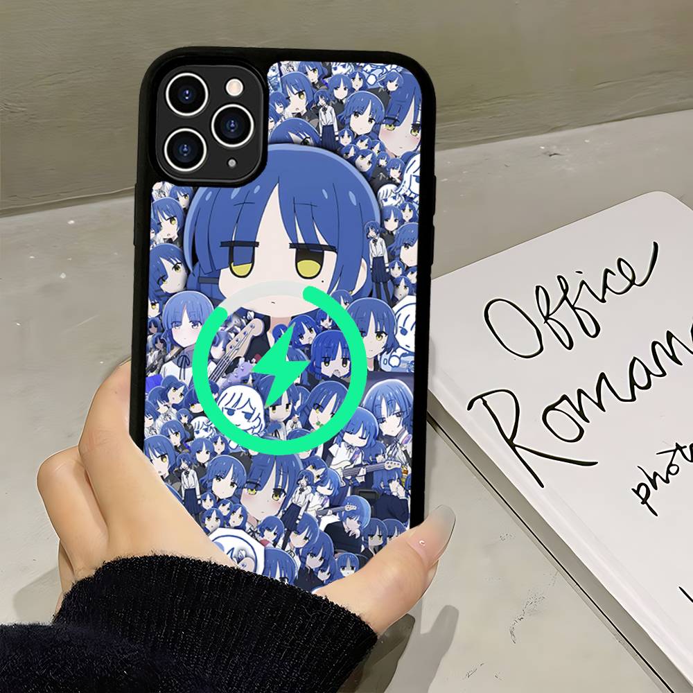 Anime Bocchi The Rock Magnetic Matte Phone Case For IPhone 16 17 15 14 13 12 11 For Magsafe Wireless Charge Cover