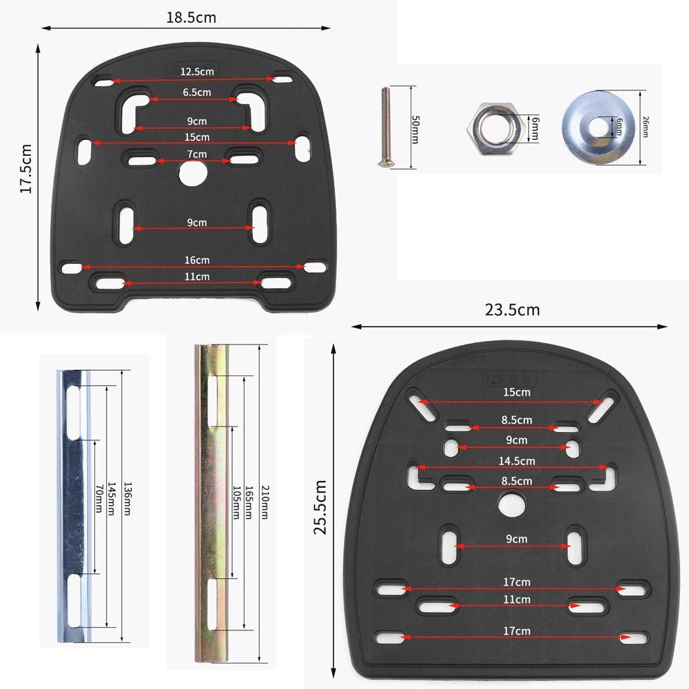 Motorcycle Board Tail Rack Rear Luggage Case Bracket Tail Box Fixing Plate Trunk Bracket Pad