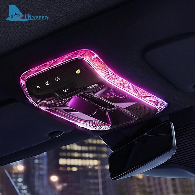Crystal Reading Light Frames Trim Stickers For Mercedes Benz C GLC E Class W206 X254 W214 W233 EQS EQE GLE Interior Accessories