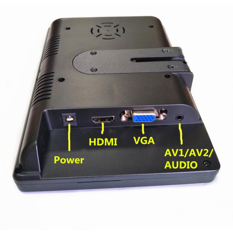 Автомобильный дисплей 7-дюймовый HDMI-совместимый Ips-экран высокой четкости Высокая яркость Vga-монитор с