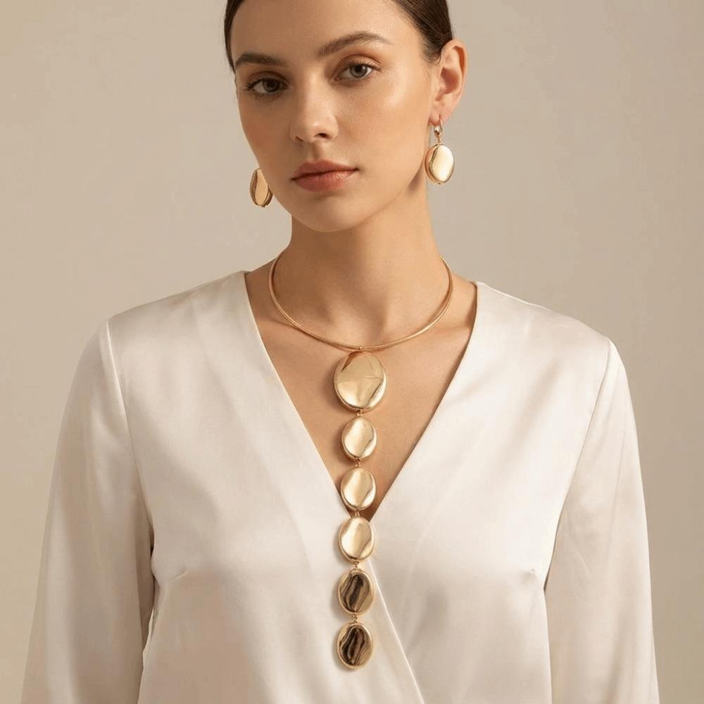 Y-Shape Exaggerated Pendant Jewelry Set Irregular Fashion Jewelry Set Women's Jewelry Set Women