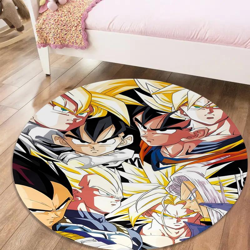 Dragon Ball Round Area Rug,Carpet Rug for Living Room Bedroom Sofa Playroom Decor,Non-slip Floor Mat49
