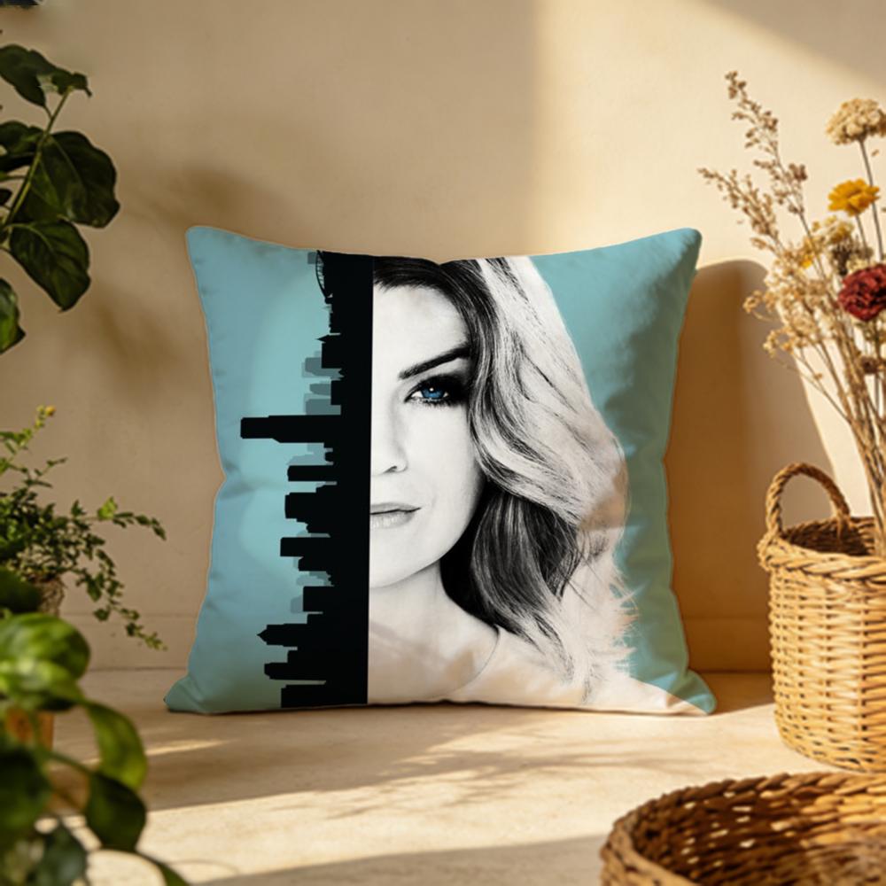 Popular GGGreys Anatomyful Cushion Cover Versatile DoubleSided Pillow Case Fit for Sofa Bed Car Daily Decor