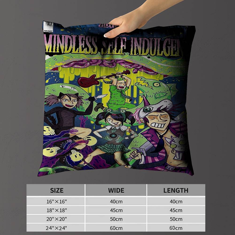 M-Mindless S-Self I-Indulgence Pillow Gifts Home Office Furnishings Bedroom Sofa Car Cushion Cover Case 45X45Cm