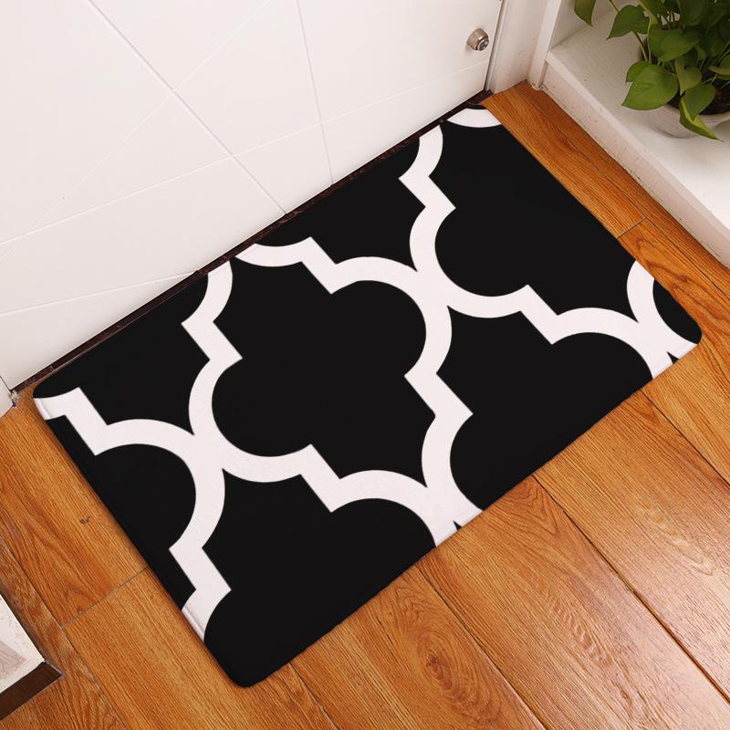Нескользящий коврик для входной двери, небольшой ковер, домашний напольный коврик с геометрическим принтом, ковер для спальни, гостиной, коридора