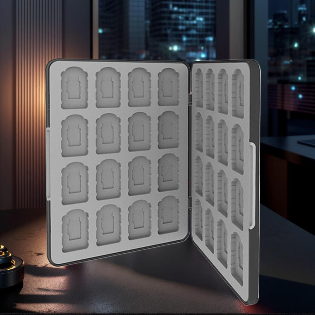 Портативный защитный органайзер для игр с 32 слотами для игровых карт, чехол-держатель для игр для Switch 2 2025/OLED/Lite, аксессуары для игровых карт