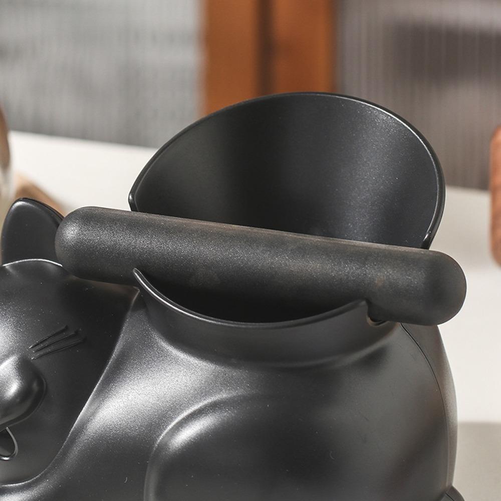 Recycling Bucket Coffee Knock Box Cat Shape Design Coffee Grounds Container For Household Use