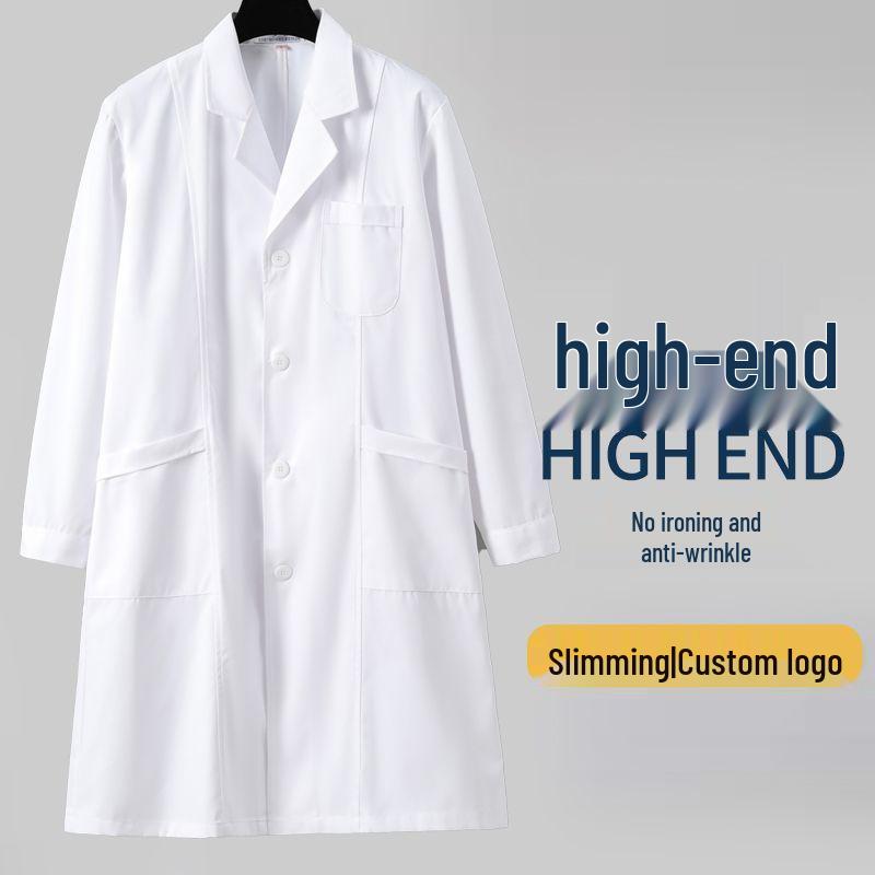 Зимний лабораторный халат на флисовой подкладке: Плотная, с длинным рукавом, унисекс медицинская рабочая одежда для врачей и медсестер