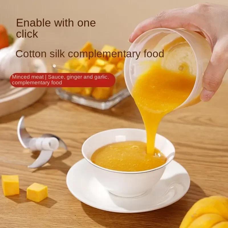 One-Button Automatic Chopper Food Crusher Meat Grinder Compact Garlic Press USB Vegetable Chopper Masher Machine Kitchen Spaces Gadgets