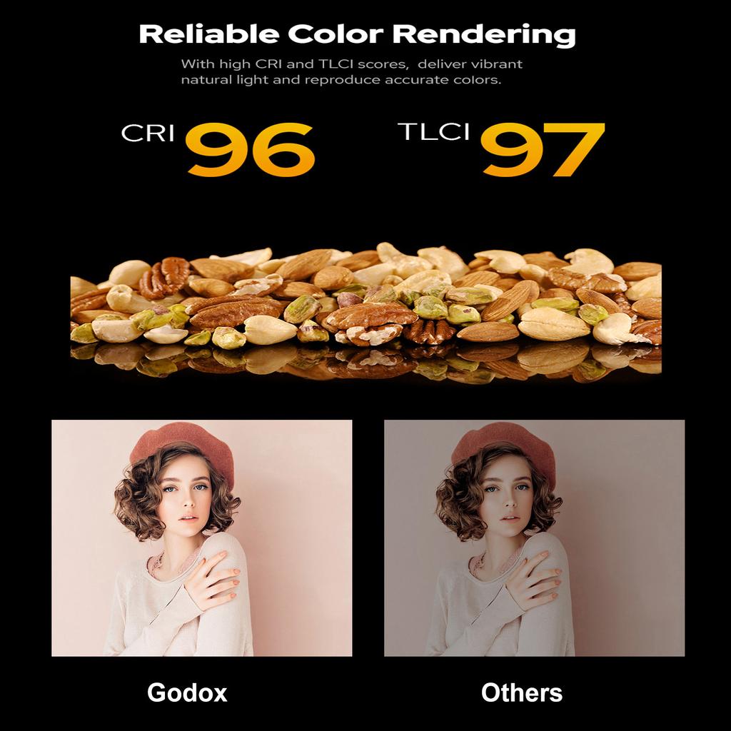 Godox Litemons LA150D Studio Светодиодный светильник для видеосъемки, 190 Вт, лампа для фотосъемки, 5600K, цветовая температура 8