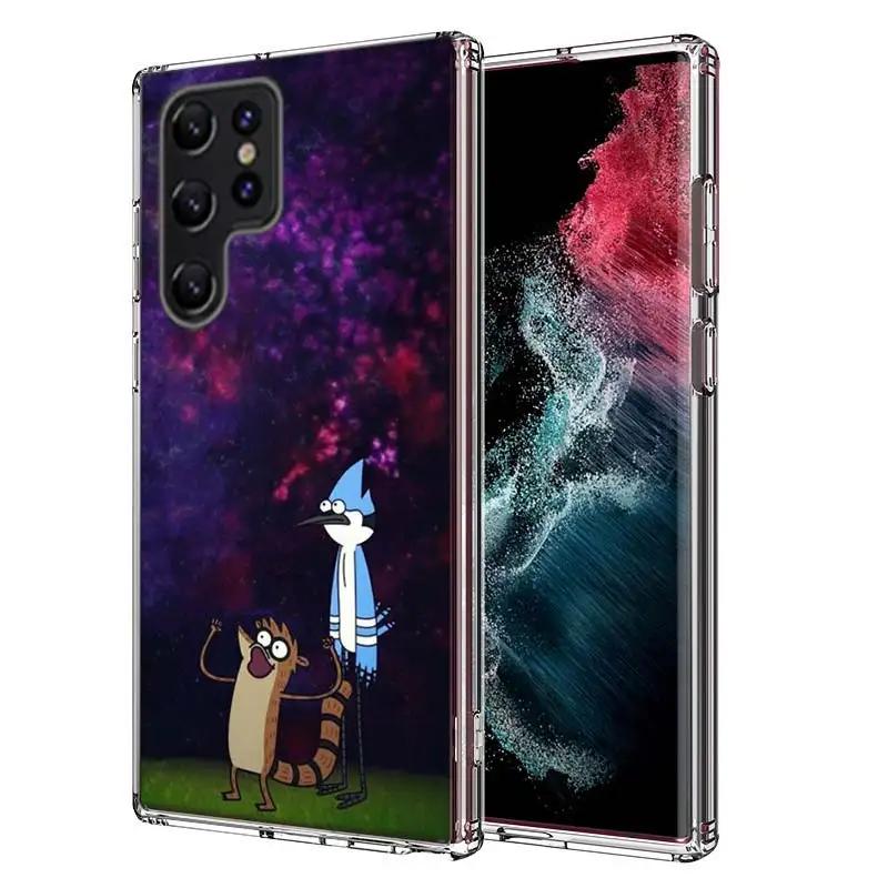 Мультяшные Постоянные Персонажи Милый Чехол-Обложка Для Samsung Galaxy S21 S20 S23 FE S22+ S24 Ultra S25 Edge Чехол Для Телефона S10 Plus Прозрачный Capa Coque