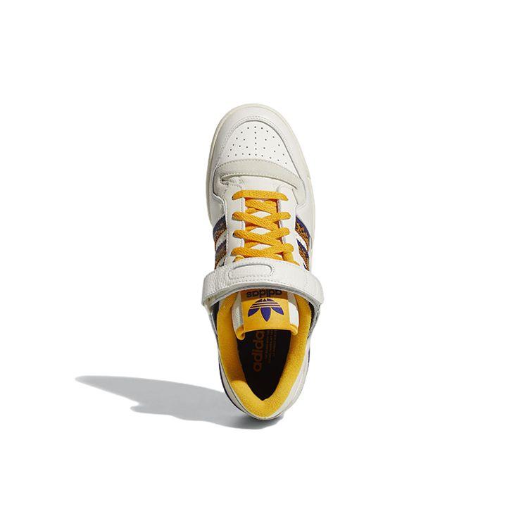adidas Forum 84 Low Lakers Мужские кроссовки из змеиной кожи Кремовый Off-White Collegiate-Gold GW2007
