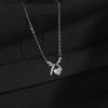 Bow Love Zircon Necklace High-end Niche Light Luxury Pendant Temperament Collarbone Chain
