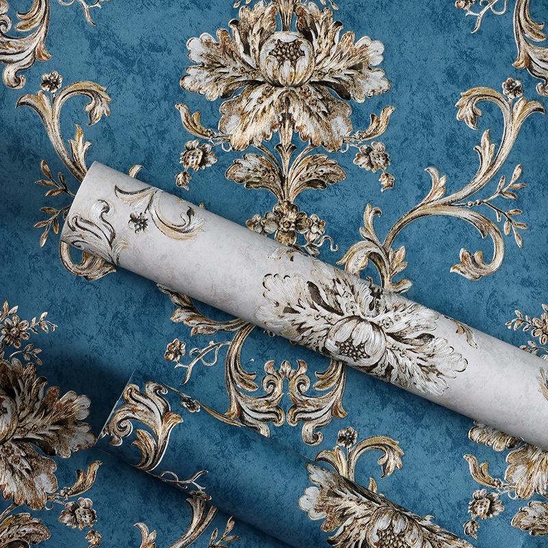 3D самоклеящиеся обои Ретро Дамаск утолщенные самоклеящиеся 3d стерео обои настенные съемные обои с цветочным принтом спальня