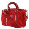 PRADA 2WAYShoulder Handbag Red Nylon Women Used