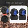 4 Pieces 1/18 RC Car Wheels and Tires Accessories Sturdy High Parts Replacement Part for