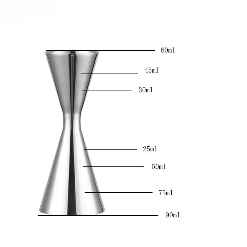 30/45ml 30/60ml 45/60ml 60/90ml Stainless Steel Cocktail Wine Shaker Measure Cup Double Shot Drink Kitchen Gadgets Tool 7