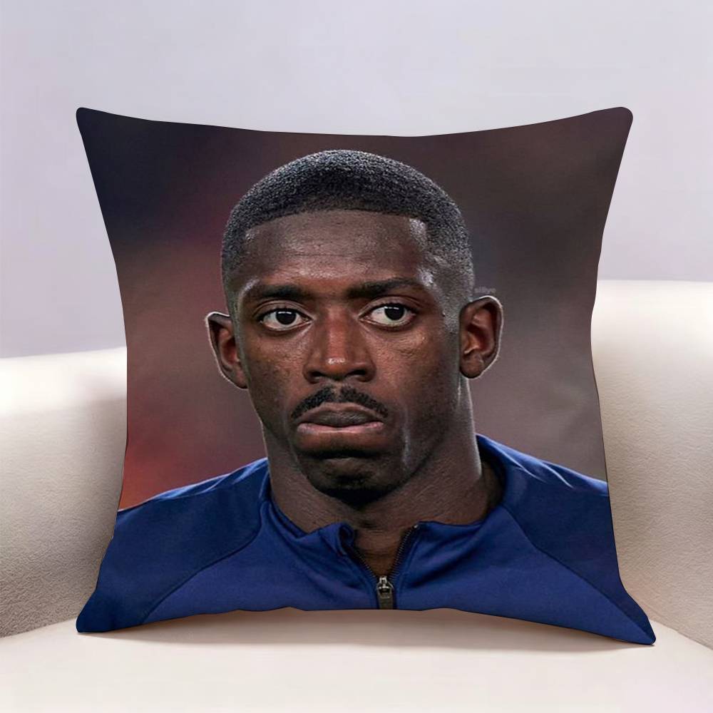 Ousmane D-Dembele Football  Double-sided print Pillow Case Pattern Printed Pillowcase For Living Room Sofa Cushion Cover