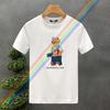 2025 Bear Print Summer Luxury Brand T-shirt Men's/Women's Short Sleeved Tops Solid Color Fashion Casual Graphic  Tshirt Clothes