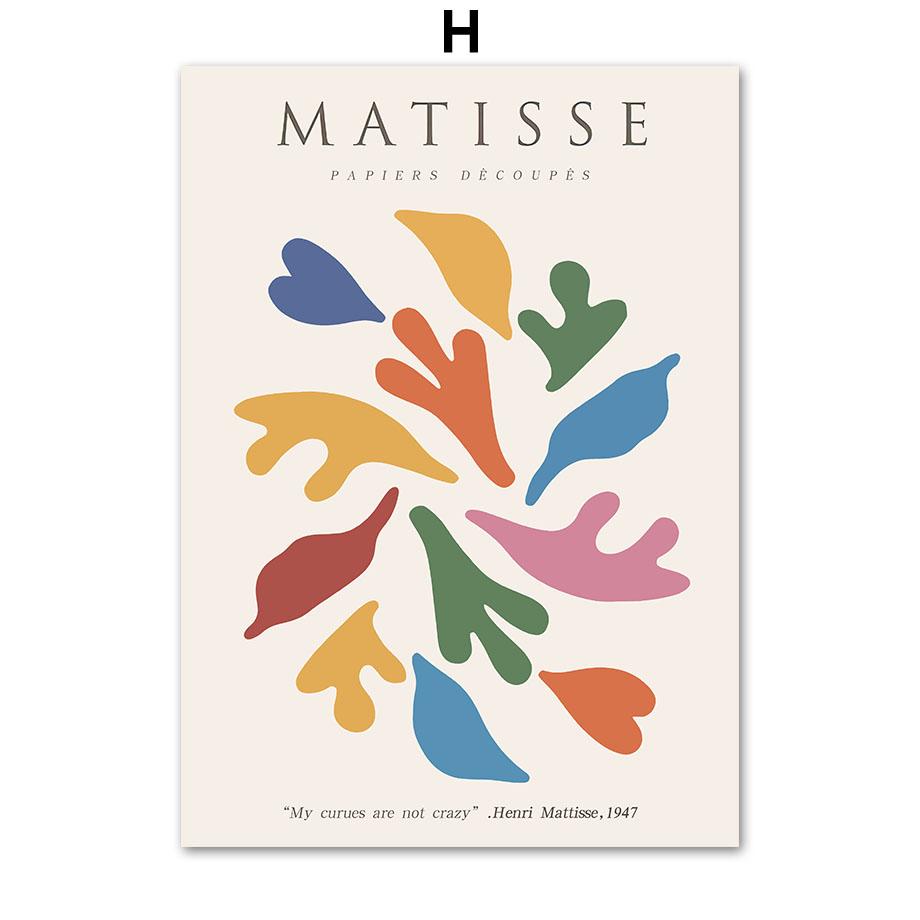 Матисс Пикассо линия портрет листья ботанические постеры и принты настенная живопись на холсте для гостиной декоративные картины