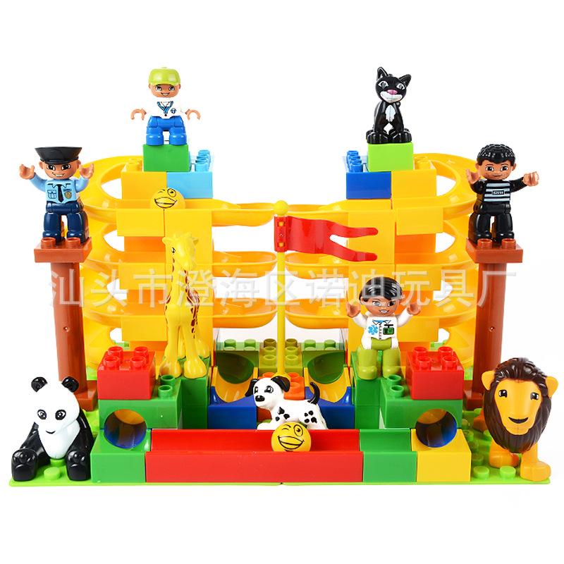 Большая трасса для шариков и пианино, совместимая с Lego, Аксессуары для конструктора